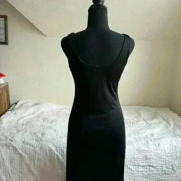 Black satin sleeves formal dress small - Picture 7 of 7